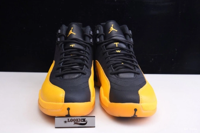 1st Kicks 130690-070 Jordan Gold Air Black Retro 12 University 0714